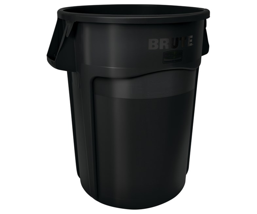 Brute® Rubbermaid® 44-gal Black Waste Container (31.5 in. x 24 in., 4 Containers/CS)